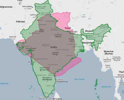algeria vs india size