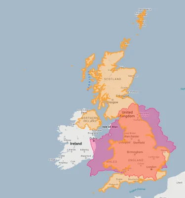 belarus overlaid on uk