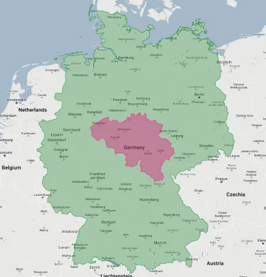belgium overlaid on germany