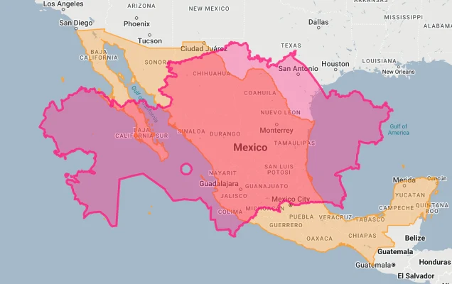 kazakhstan vs mexico size