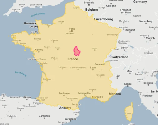 luxembourg overlaid on france