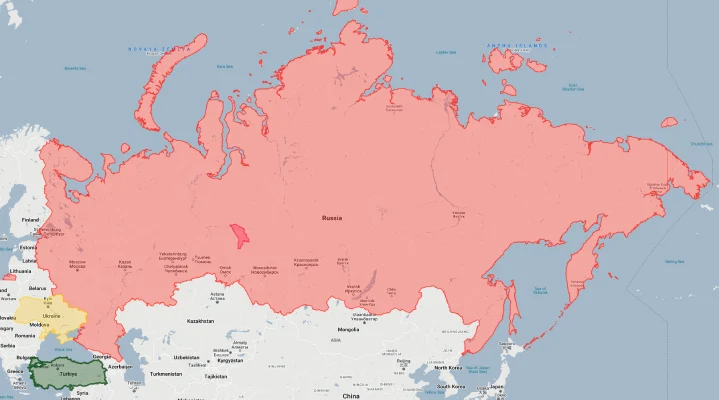 moldova overlaid on russia ukraine turkey