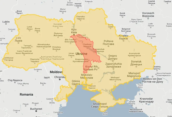 moldova overlaid on ukraine