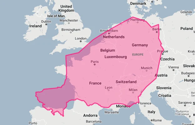 niger vs europe size