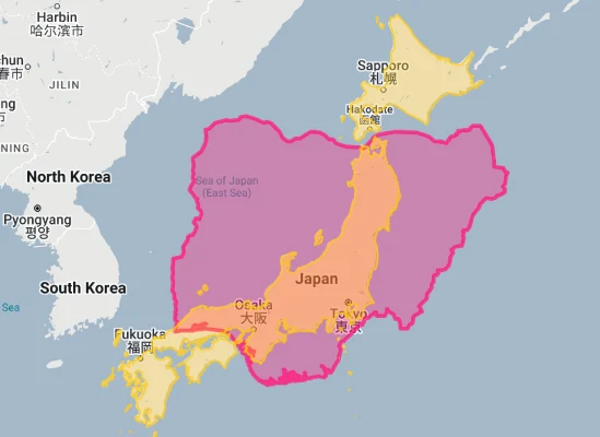 nigeria vs japan size