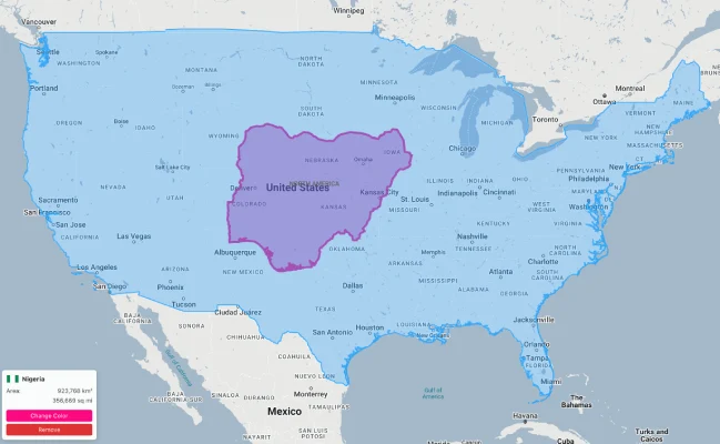 nigeria vs usa size